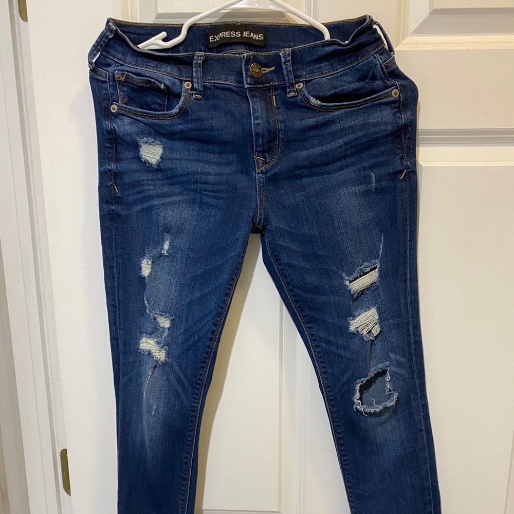Express distressed jeans